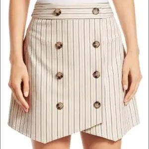 Derek Lam 10 Crosby Pinstripe A-Line Skirt